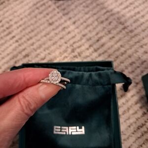 Effy Elegant Lab Grown Diamond Ring Set Size 6